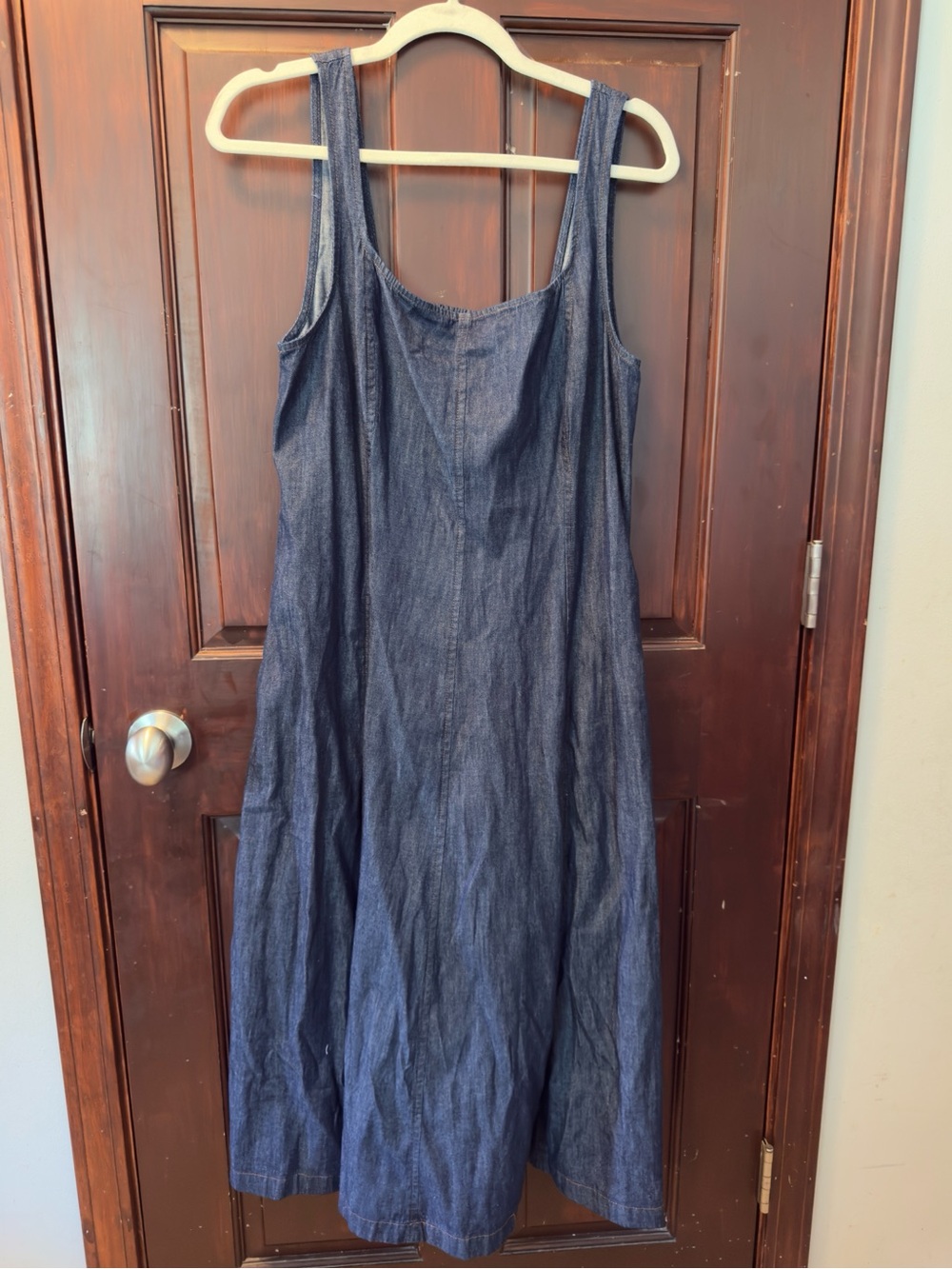 J.Crew Blue Denim Tank Midi Dress